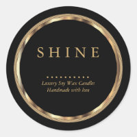 ⭐ metallische Gold- und Black-Labels
