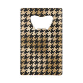 Metallische goldene Hunde Zahn, Modemuster. Geldbeutel Flaschenöffner (Rückseite)