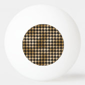 Metallische goldene Hunde Zahn, Modemuster. Tischtennisball (Vorderseite)