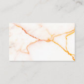 Metallische goldene Marmortextur Visitenkarte (Rückseite)
