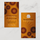 Metallische goldene Sonnenschirme mit Logo-Visiten Visitenkarte (Vorne/Hinten)