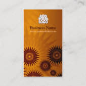 Metallische goldene Sonnenschirme mit Logo-Visiten Visitenkarte (Rückseite)