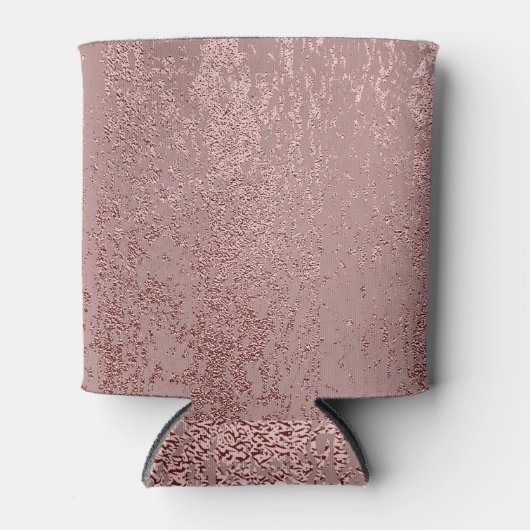 Metallische goldene Textur, Quarz aus Rose. Dosenkühler (Vorderseite)