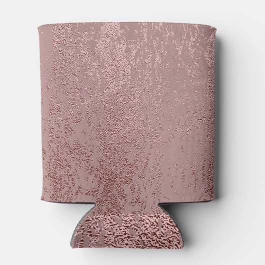 Metallische goldene Textur, Quarz aus Rose. Dosenkühler (Rückseite)