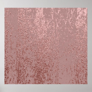 Metallische goldene Textur, Quarz aus Rose. Poster