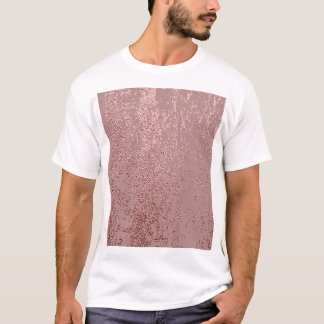Metallische goldene Textur, Quarz aus Rose. T-Shirt