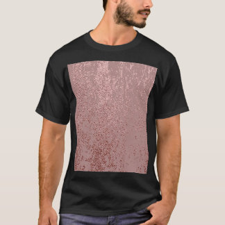Metallische goldene Textur, Quarz aus Rose. T-Shirt