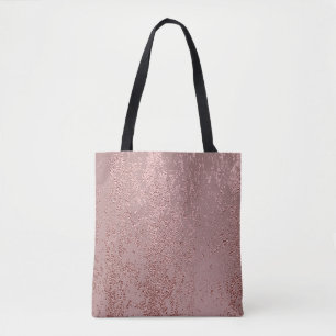 Metallische goldene Textur, Quarz aus Rose. Tasche