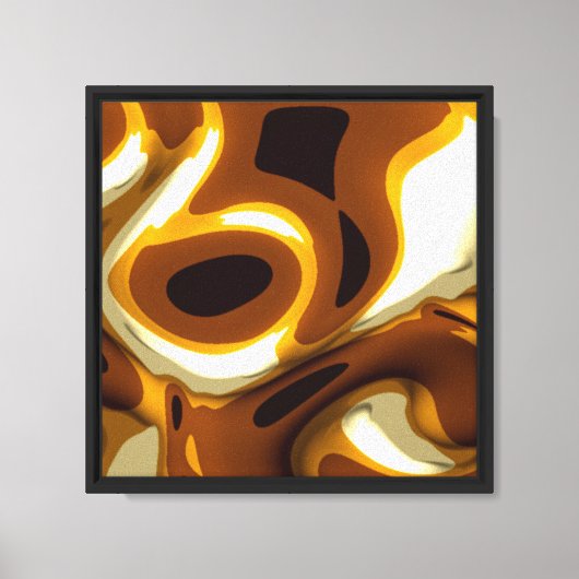 Metallische Goldfarb-Simulation Leinwanddruck (Vorderseite)