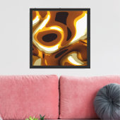 Metallische Goldfarb-Simulation Leinwanddruck (Insitu (Wohnzimmer))