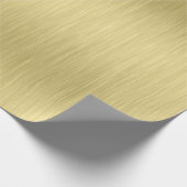 Metallische goldgebürstete Aluminiumstruktur Geschenkpapier (Ecke)