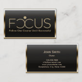 Metallische Goldgrenzkundenspezifische Visitenkarte (Vorne/Hinten)