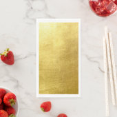 Metallische Goldhupe Serviette (Beispiel)