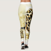 Metallische Goldleopard Leggings & Yoga Pants (Rückseite)