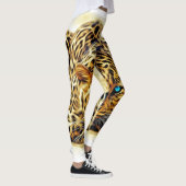 Metallische Goldleopard Leggings & Yoga Pants (Rechts)