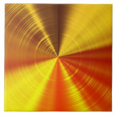 Metallische GoldSpirale Fliese (Vorderseite)