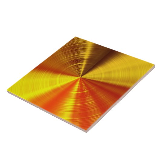 Metallische GoldSpirale Fliese (Seite)