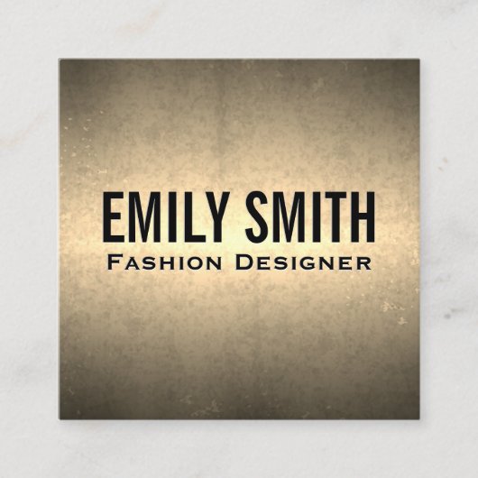Metallische Goldtextur | Golden Shine Quadratische Visitenkarte (Vorderseite)