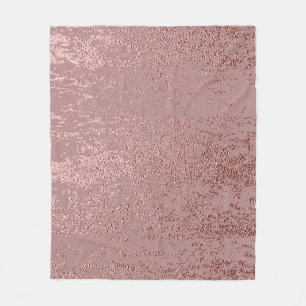 Metallische Goldtextur, Rosenquarz. Fleecedecke
