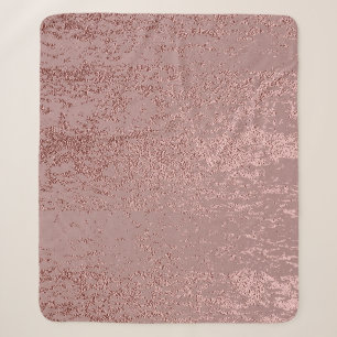 Metallische Goldtextur, Rosenquarz. Sherpadecke