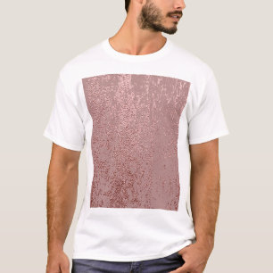 Metallische Goldtextur, Rosenquarz. T-Shirt