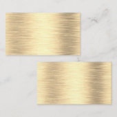 Metallische GoldVisitenkarten Visitenkarte (Vorne/Hinten)