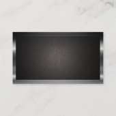 Metallische Grenze | QR Code Business Card Visitenkarte (Rückseite)