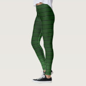 Metallische grüne Leggings (Links)