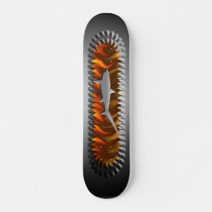 Metallische Haifisch-Skateboard-Entwürfe Skateboard
