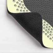 Metallische Herzmuskeln, grau Mousepad (Ecke)