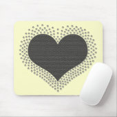 Metallische Herzmuskeln, grau Mousepad (Mit Mouse)