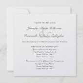 Metallische Hochzeits-Einladungs-keltisches Einladung (Rückseite)