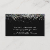 Metallische Holographische Glitzer Schmuck Boutiqu Visitenkarte (Rückseite)