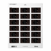 Metallische Honeycomb Queen Bee Apiary Rücksendead Adressaufkleber (Vorne)