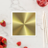 Metallische Imitat Gold Look Elegante Leere Vorlag Serviette (Beispiel)