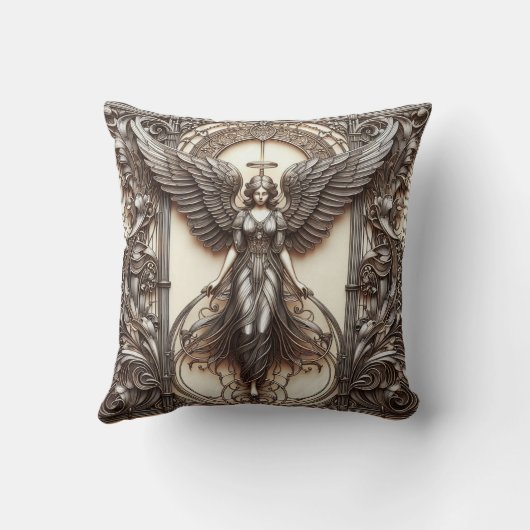 Metallische Imitate Rettungsanken Art Throw Kissen (Rückseite)