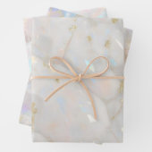 Metallische Iridescent Opal Gemstone Kristall Eleg Geschenkpapier Set (Beispiel)