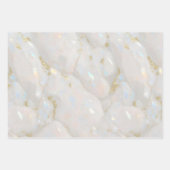 Metallische Iridescent Opal Gemstone Kristall Eleg Geschenkpapier Set (Vorderseite)