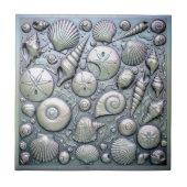 Metallische Irisierende Muscheln ID1223 Fliese (Vorderseite)