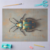 Metallische Käfer Smaragdgrün und Gold-Decoupage Seidenpapier (Basteln)