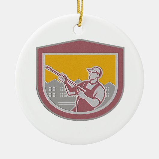 Metallische Keramik Ornament (Vorne)