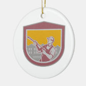 Metallische Keramik Ornament (Links)