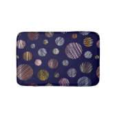 Metallische Kreise Badematte (Vorderseite)