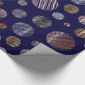 Metallische Kreise Geschenkpapier (Ecke)