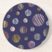 Metallische Kreise Getränkeuntersetzer (Vorne)