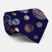 Metallische Kreise Krawatte (Gerollt)