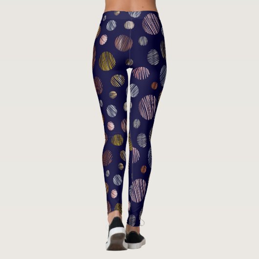Metallische Kreise Leggings (Rückseite)