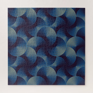 Metallische Kreise optische Täuschung, nahtloses P Puzzle