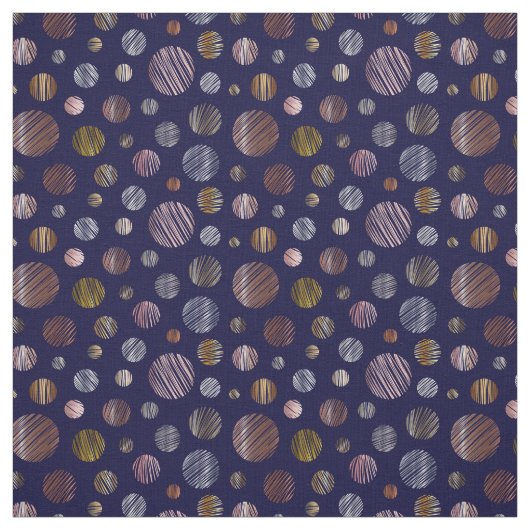 Metallische Kreise Stoff (Muster)