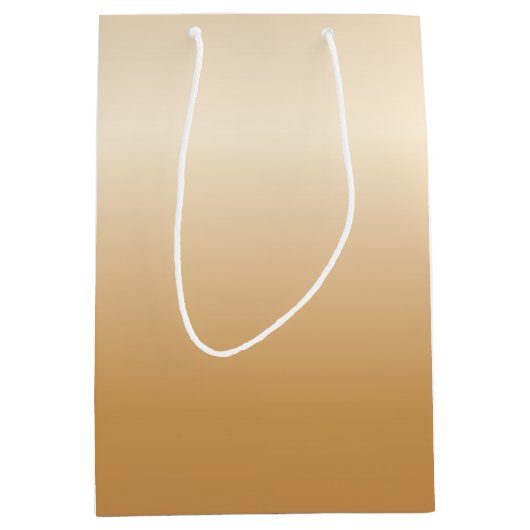 Metallische kupferne Bell Mittlere Geschenktüte (Vorderseite)